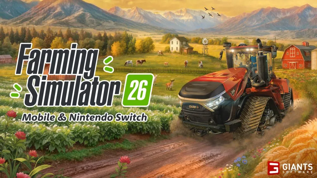 Farming Simulator 26 lander på Nintendo Switch og mobilenheder